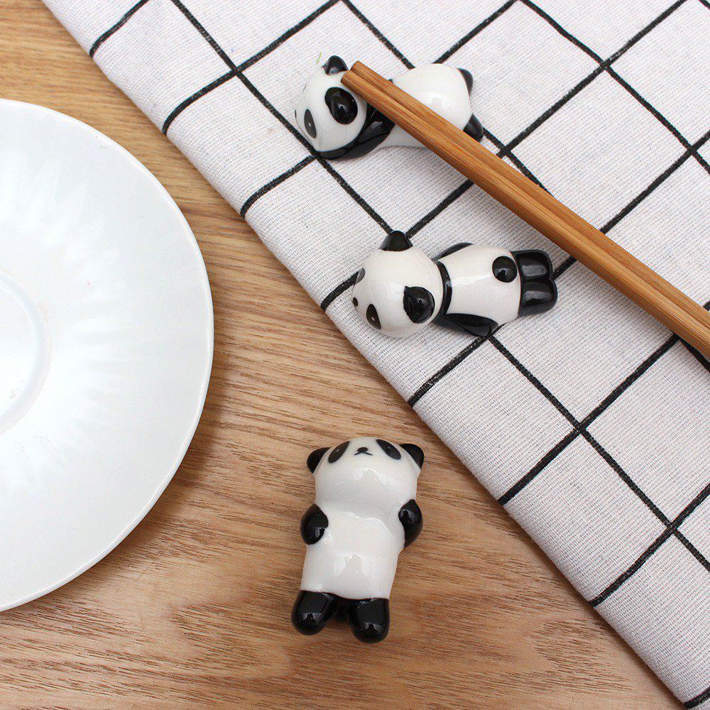Chopstick Rest Ceramic - Sumpit kartun Panda berdiri keramik, pegangan