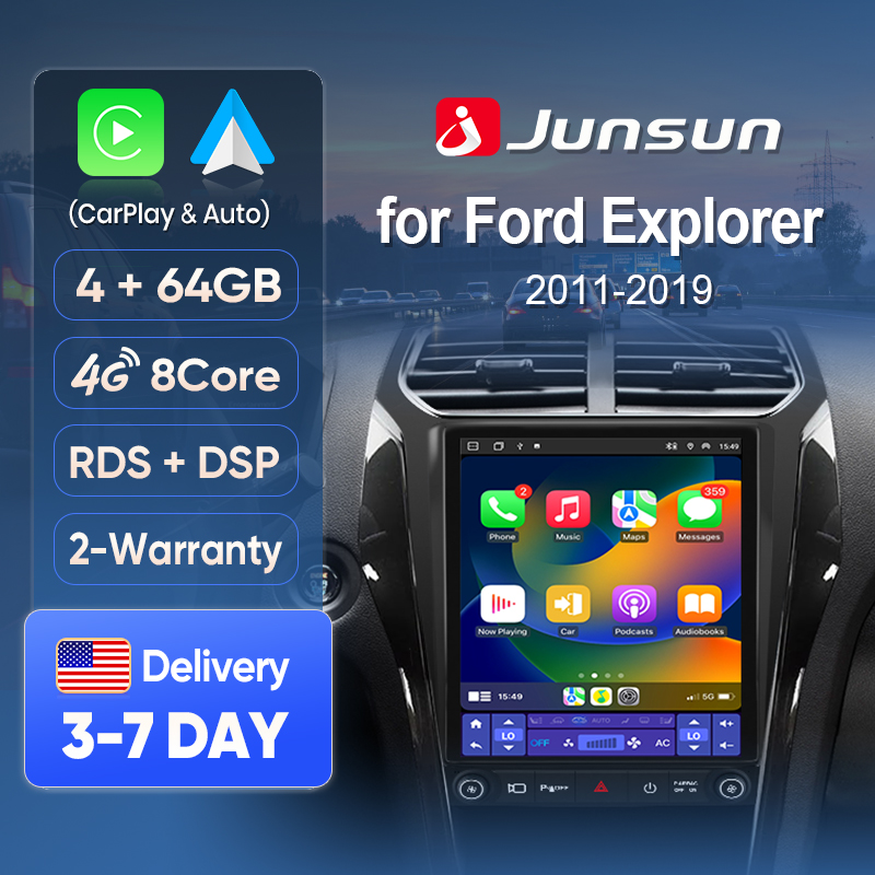 Japanese Lifestyle Products - Layar CarPlay Nirkabel Junsun untuk Ford