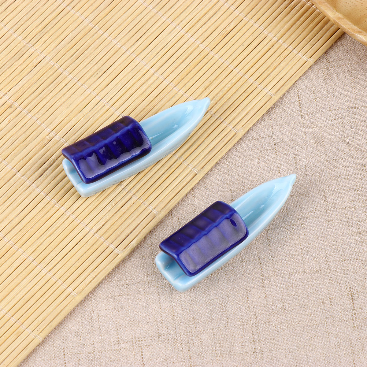Chopstick Rest Ceramic - Penyangga Sumpit Keramik Kartun Kreatif, Rak