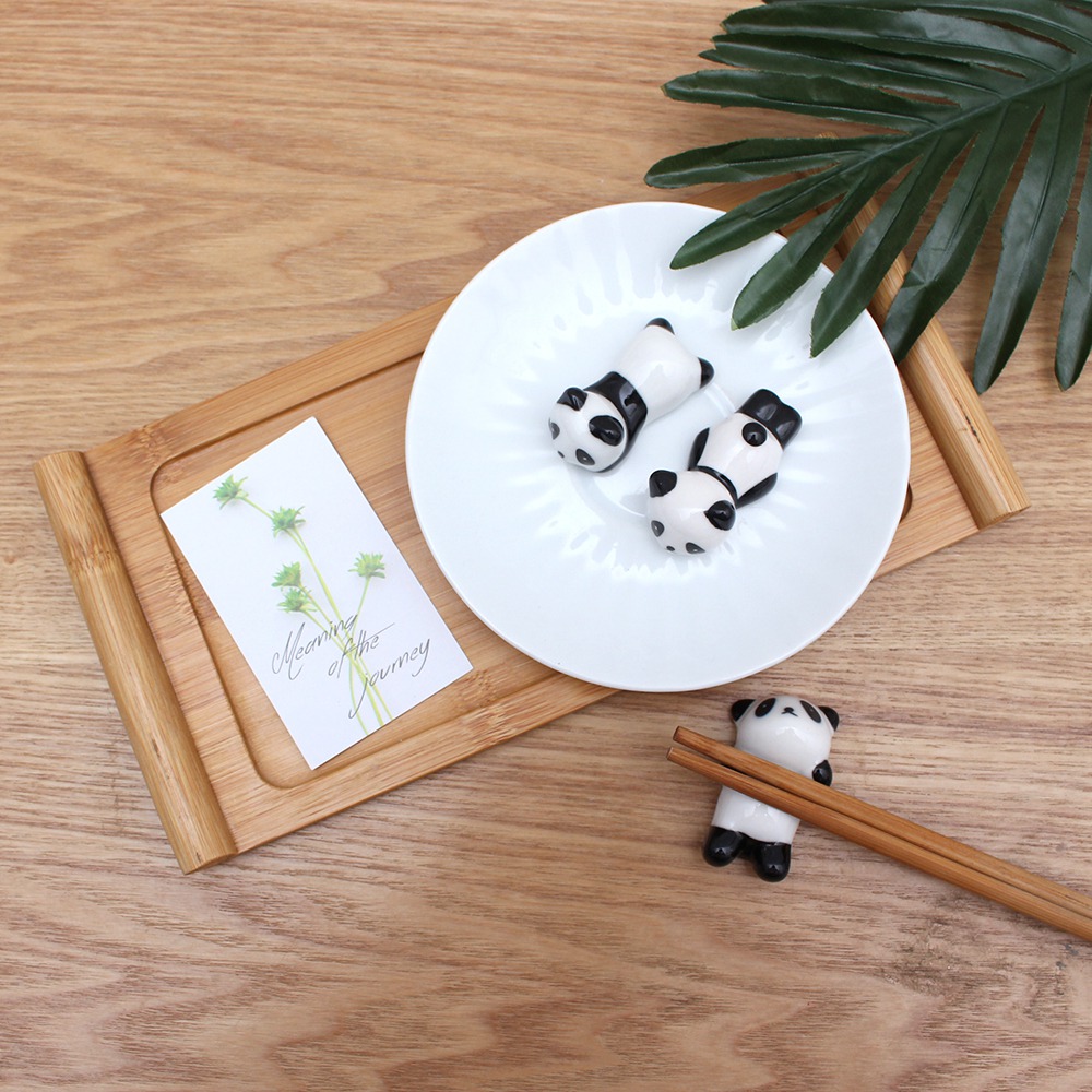 Sumpit kartun Panda berdiri ke - Chopstick Rest Ceramic ulasan dan harga