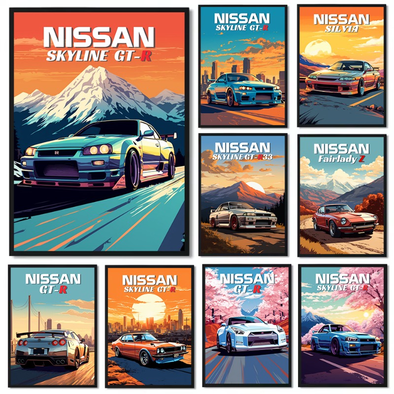Poster Mobil Sport Klasik Jepa - Japanese Lifestyle Gifts ulasan dan harga
