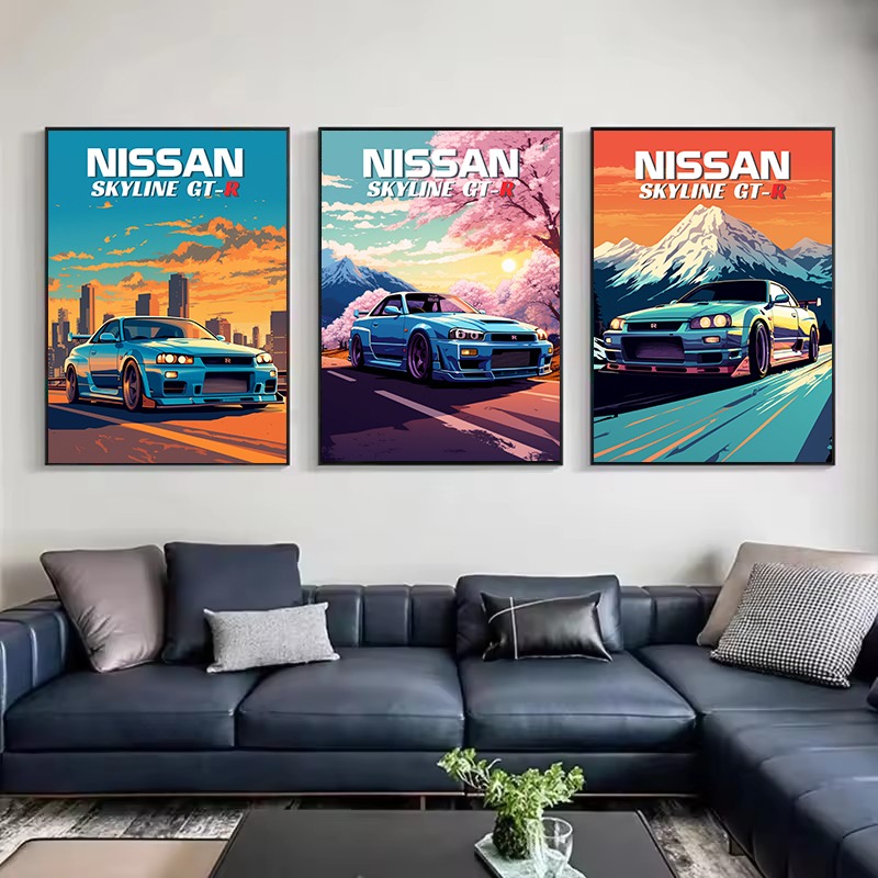 Poster Mobil Sport Klasik Jepa - Japanese Lifestyle Gifts ulasan dan harga