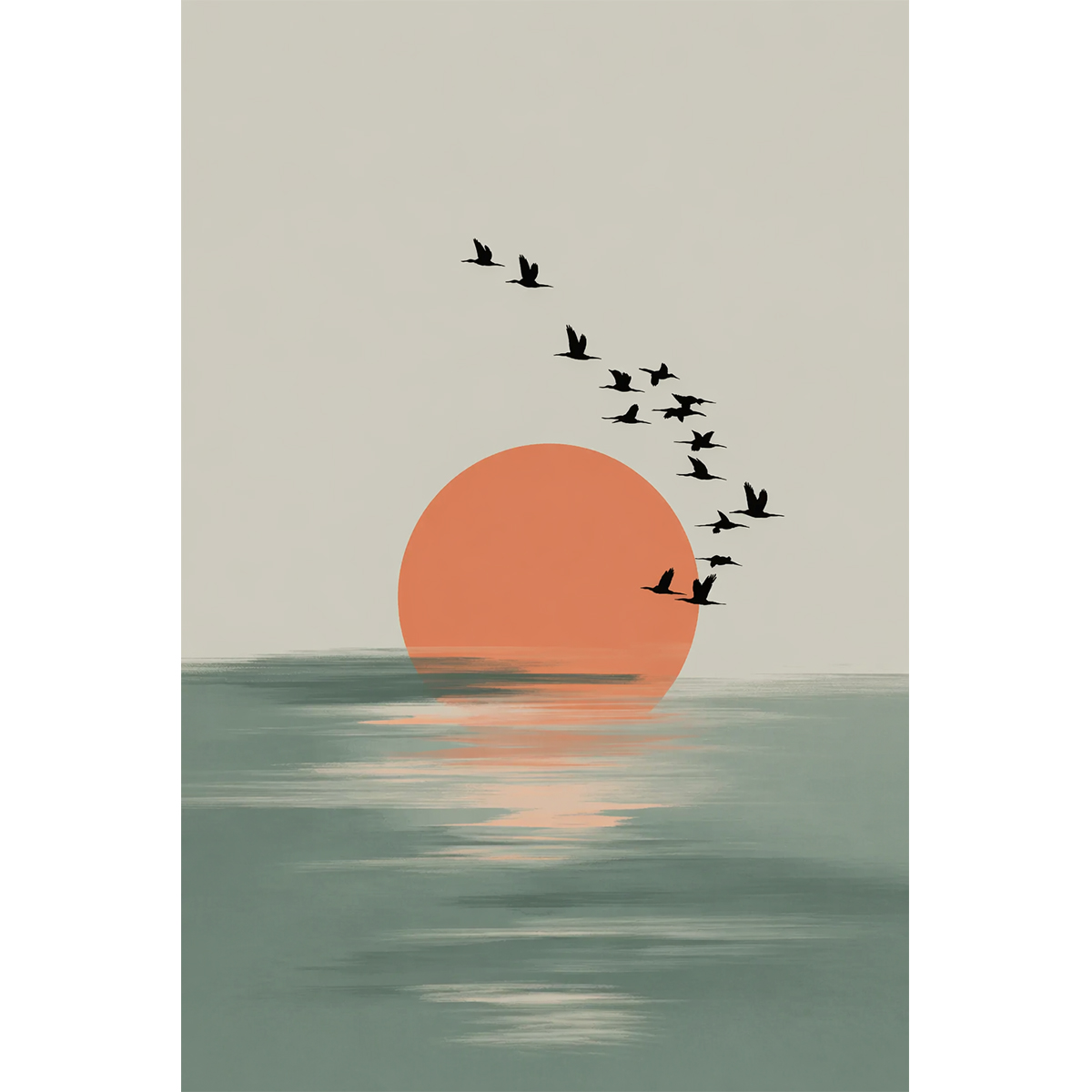 1 Buah Poster Gaya Wabi-sabi M - Japanese Minimalist Lifestyle ulasan dan harga